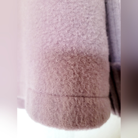 Harve Benard by Benard Holtzman Women's Wool Jacket Snap Knit Sleeve Lavender 16 - Picture 8 of 16